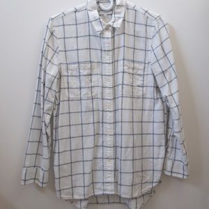 MADEWELL flannel boyfriend fit shirt